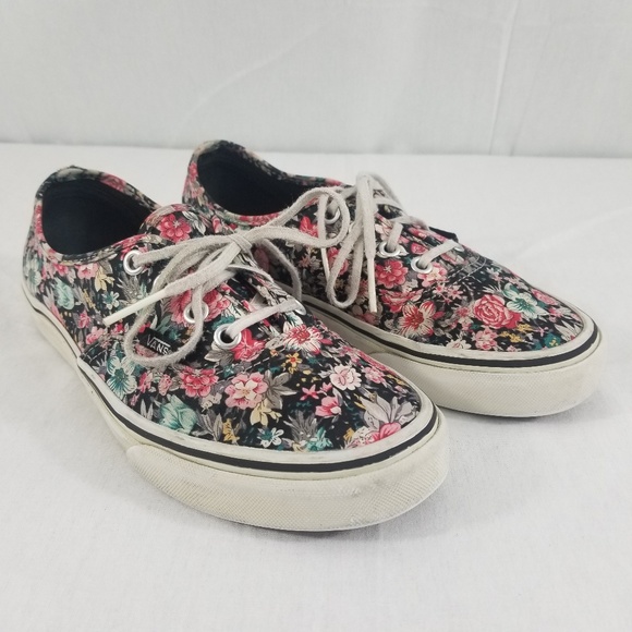 low top floral vans